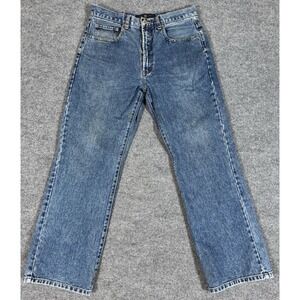 Vintage Fossil Mens Jeans Size 34X30 Straight‎ Blue Denim Y2K Grunge 90s